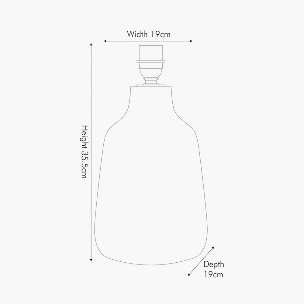 Vulcan Textured Volcanic Effect Grey Stoneware Table Lamp - Base Only